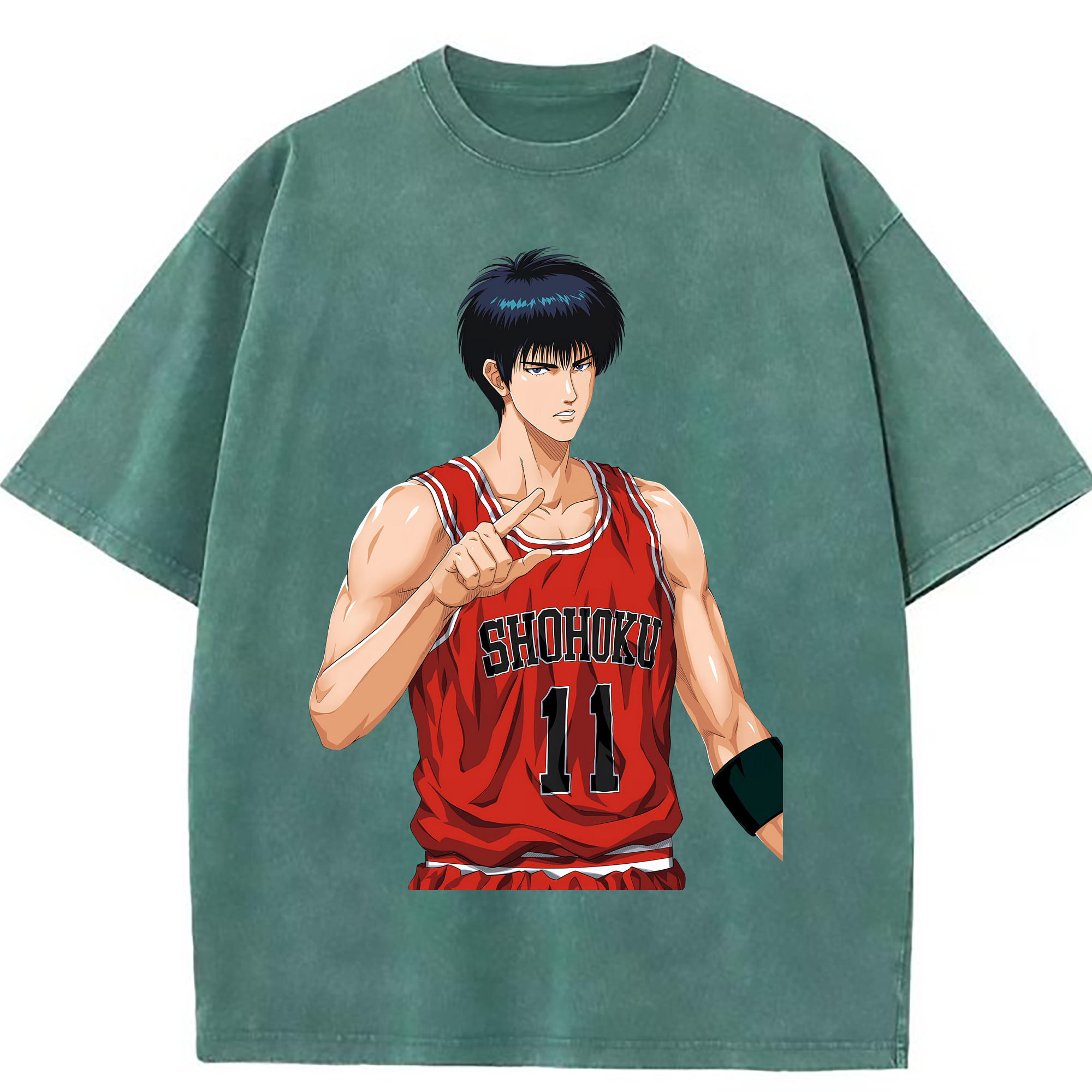 （画像用） SLAM DUNK／スラムダンク 綿100% ヴィンテージ風 半袖Tシャツ（フロントプリント）